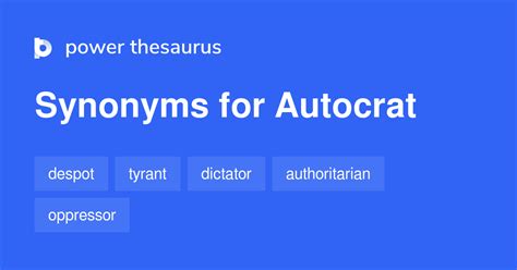 what is the best synonym for autocrat